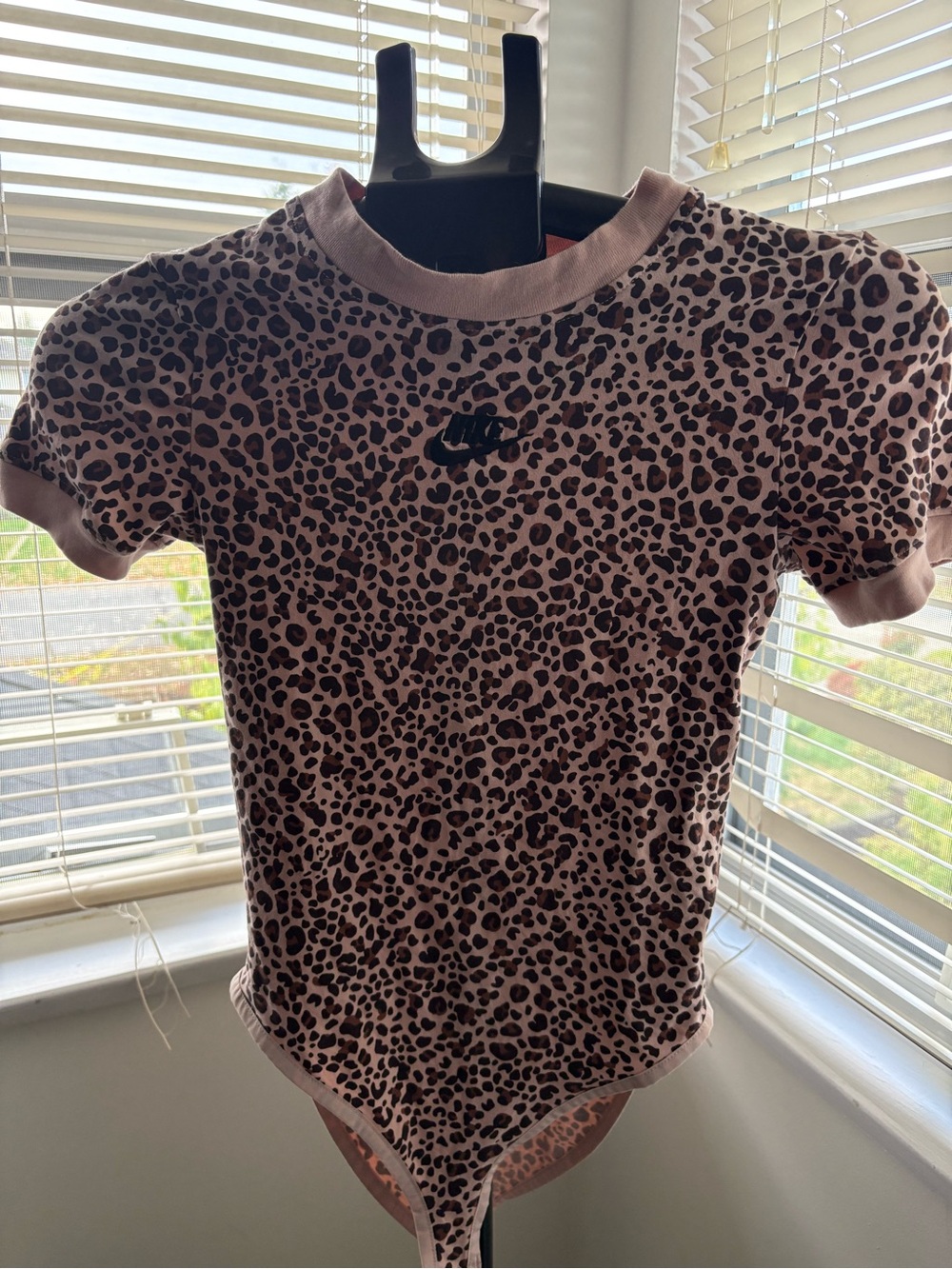 Nike Leopard Print Ringer Bodysuit - Picture 2 of 5